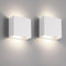 FUPE 2 piezas Aplique pared interior,Aplique LED de Pared Interior 12w lámpara de pared interior Luz neutra 4000k 1200lm, adecuada para Sala de estar, dormitorio, pasillo (Blanco)