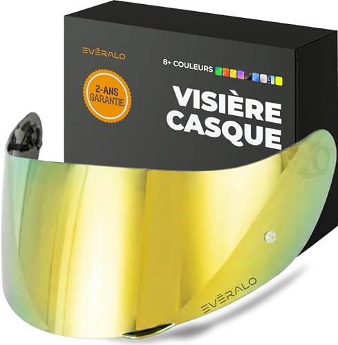 Everalo Visiera per Casco AGV K1 - K1s - K3sv - K5 - K5s - GT2 | Compatibile anche con S4sv - Horizon - Skyline - Strada - Stealth sv - Compact, Lente di Ricambio