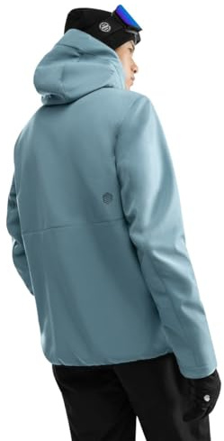 SIROKO - Chaqueta Softshell de Nieve W2 Beluga - XL - Azul acero