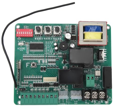 Tablero de Control Universal para Puerta Corrediza con Ajuste de Fuerza del Motor, Función de Velocidad Lenta, Control con un Botón para un Funcionamiento Suave y Seguro (220V)