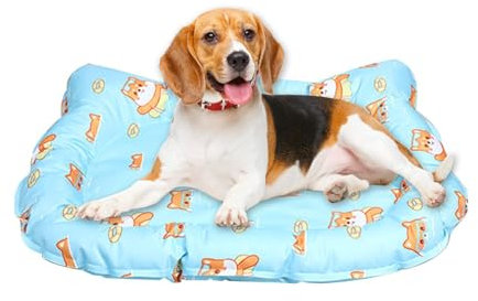Kühlende Haustiermatte, weiches kühlendes Hundebett, bissfest, langlebige Hundematte, Hunde-Kühlkissen für Hunde und Katzen, drinnen und draußen