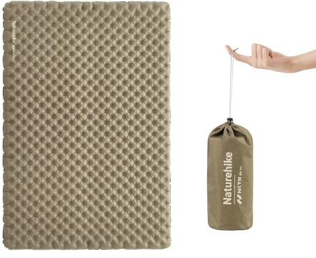 Naturehike Ultraleichte Selbstaufblasende Isomatte, Aufblasbare Campingmatte 3,2R, Langlebige, Tragbare Isomatte, Einzelschlaf-Luftmatratze für Trekking, Wandern, Bergsteigen, Backpacking