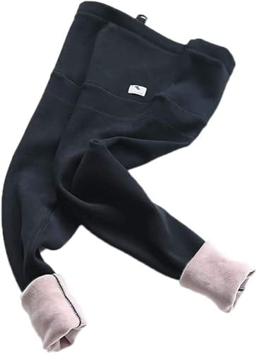 Pantalones de terciopelo de invierno for embarazadas, leggings de maternidad, ropa abrigada, pantalones de embarazo gruesos, leggings de cintura alta ajustables for mujeres embarazadas(Black,M)