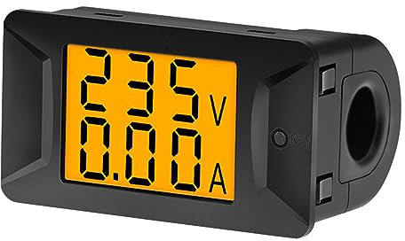 Multimètre de batterie intégré pour écran LCD de voiture, courant numérique, compteur d'énergie solaire