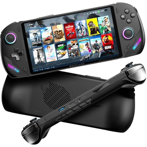 ONEXPLAYER ONEXFLY F1 Pro PC portatile da gioco | AMD Ryzen AI 9 370 | 64GB LPDDR5x RAM | 4TB PCIe 4.0 SSD | 7” 144Hz Display OLED | Windows 11 | Console di gioco portatile