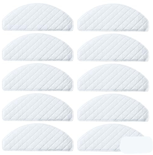 XEBRAD Lappen-Mopp-Tücher-Pads, for Ecovacs, for Deebot OZMO T8 AIVI T8 Max T9 Max N8 N8 Pro Roboter-Staubsauger-Mopp-Tuch-Zubehörteile Staubsauger-Wischtuch(for T8-10pcs-01)