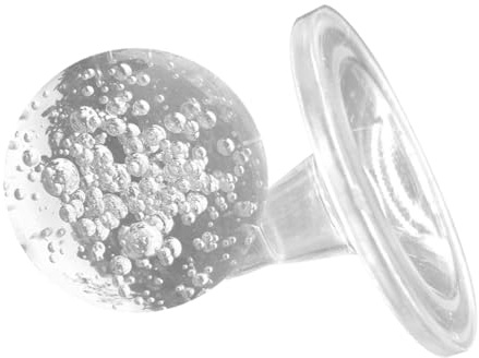 Sosoport Crystal Ball Ornaments 8cm Fountain Bubble Crystal Sphere Decoration Stand for Desktop Water Fountain Tabletop Feng Shui Ornament Set