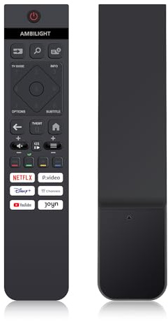 Universal Fernbedienung für Philips Smart TV, OLED, QLED, The Xtra, The One, LED, 4K und Ambilight Fernseher, Ersatz für alle Original Philips Fernbedienungen