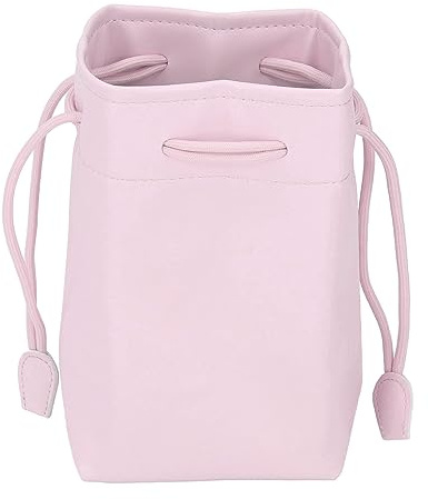 QANYEGN Sac Appareil Photo en Cuir PU, Sac d'appareil Photo reflète de Reflex numérique, Sac de Pochette à Crampons pour Un Organisateur de Stockage d'imprimante de Films d'apparei (Rose)