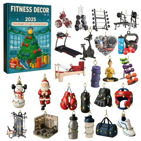 2025 Fitnessdekor Advent 24 Dagars Juldekorationer Partyfavors Väska