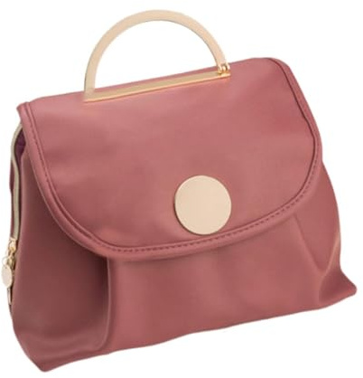 Milageto Borsa per cosmetici da donna, organizer portatile da appendere, borsa da toilette da appendere per donna, set di pennelli per le vacanze, Rosso