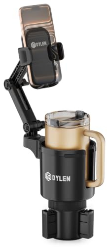 DYLEN Cup Holder Phone Holder for Car, 2 in 1 Cup Holder Phone Mount