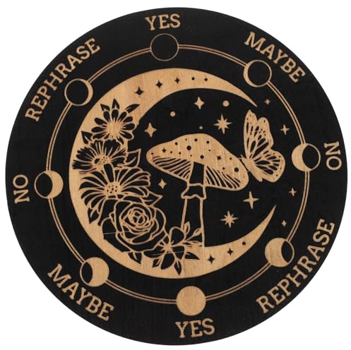 VOSAREA Spirituelles Holzbrett und Einzigartiger Künstlerischer Atmosphäre Zaubertafel mit Beruhigender Wirkung für Tarot Enthusiasten an Bücherregalen und Tischen