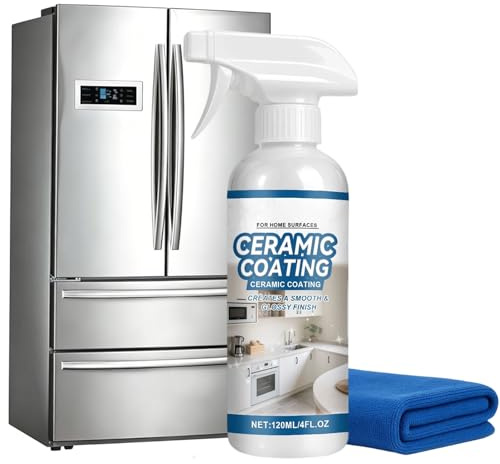 Surface Lock Ceramic Coating Spray For Stainless Steel Appliances, Home Ceramic Spray,Seals & Protects,Repels Water & Stains, Fingerprint Protector For Kitchen Countertops,Bathroom,Appliance