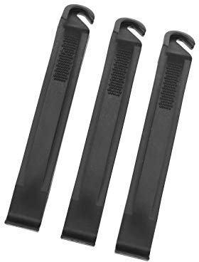 OTOTEC 3 x 10 cm Fahrrad-Reifenheber, Straßenreparaturwerkzeug, Nylon, Kunststoff, Reifenlöffel, Set, leicht, einfach zu tragen, für Rennradfahrer, Schwarz