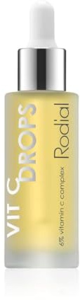 Rodial Vit C Booster Drops 1 fl oz, Lightweight Vitamin C Face Serum with Vitamin B5 & Babassu Oil, Brightening Facial Drops to Boost Radiance & Luminosity