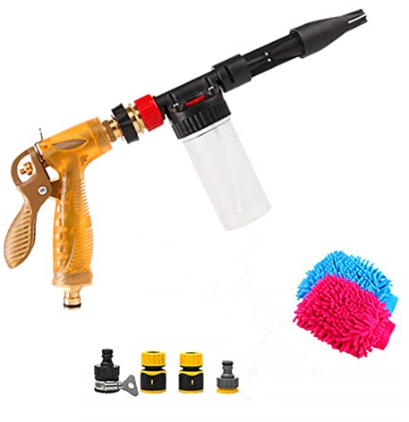 YIYIDA Pistola a Spruzzo Ad Alta Pressione 2-in-1 Manuale Con Schiuma per Auto, Finestra, Giardino, Piano