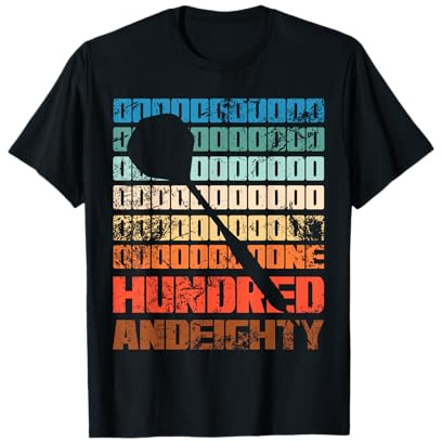 Dart Onehundredandeighty Dartspieler 180 Geschenk T-Shirt
