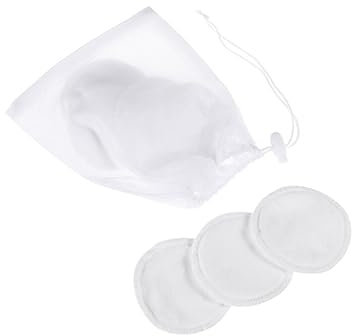 Exceart 1 Satz Waschbare Stilleinlagen Bh-pads Stilleinlagen Aus Baumwolle Stillunterlage Mutterschaft Pads Milchpads Fütterungsunterlage Brustpolster Schwangere Frau Weiß Makeup Entferner