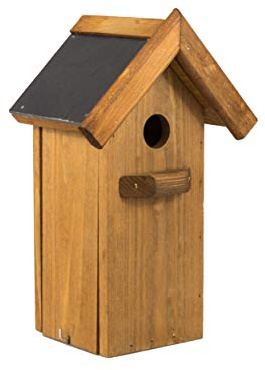 Nistkasten Natur für Blaumeisen & kleine Meisenarten aus Holz -wetterfest, Vogelhaus für Meisen und Spatz Nisthilfe mit 35 mm Einflugloch Vogelhaus Meisenkasten Nisthöhle