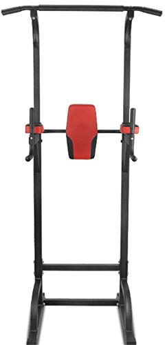 JTRHD Fitness-Workout-Station Erwachsene Gewichtstraining Barren Stärke Turm Training Exercise Heimfitnessgeräte Krafttraining zu Hause (Farbe : Black, Size : 82x66x225cm)