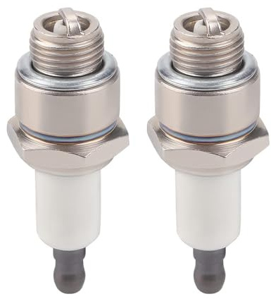 2 Zündkerzen für RJ19LM Spark Plug | Kompatibel für Briggs & Stratton 796112 802592 5095K Champion J19LM