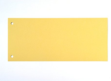 RC Trennstreifen 190g 2-Fach gelocht 22 x 10,5cm KURZ gelb 100Stück