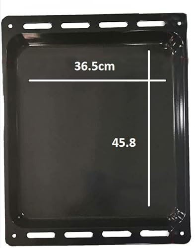 FIGEVIDA Leccarda per Forno 36.5x45.8 Nera, Adatta Ai Marchi per Candy
