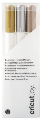Cricut Joy Permanent Markers | Gold, Silver, Copper | Medium Point 1.0mm | 3-pack | For use with, 2010010, Multi