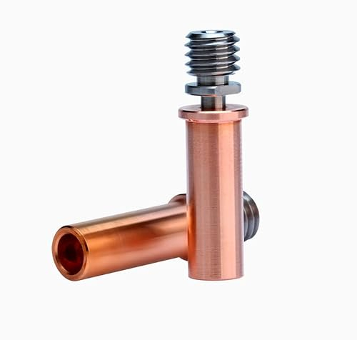 Super Print Upgrade 2Pcs Yyper/I3 Mega All Metal Bimetall-Heatbreak, Kupfer/Titan, hohe Temperatur, für Kobra Max/Kobra 2/Neo/Kobra 2 Pro/Plus/Max/I3 Mega/Mega S/X/Pro/Vyper/Chiron Hotend. (2PCS)