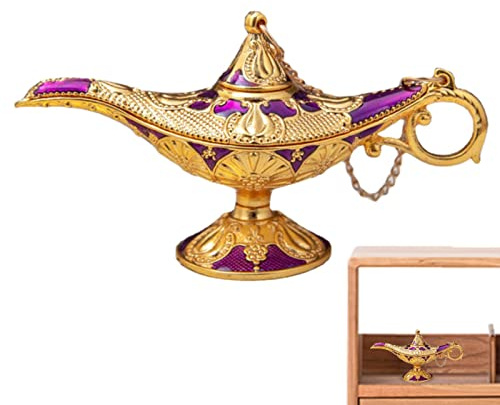 Aladin-Lampe, Retro-Design, geschnitztes Wunschlicht aus Metall – Lampen-Ornament, Zuhause, Hochzeit, Tischdekoration