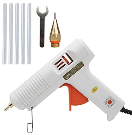HHOZsafety Pistola per Colla a Caldo da 150 W, Diametro ugello Lungo, 1 mm, 1,3 mm, Apertura Piccola, Pistola per Colla Industriale, Strumenti di Riparazione AR