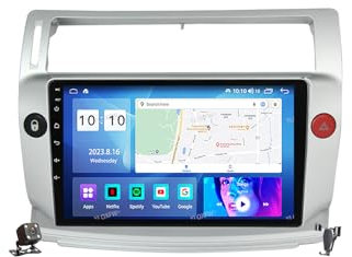 Ricevitore Stereo per Auto Android 12per C4 C-triunfo C-Quatre 2004-2014 Radio GPS Navigazione satellitare 2 DIN 9'' Multimedia con 4G 5G WiFi DSP Carplay FM
