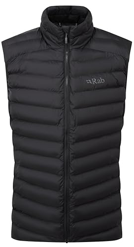 Rab Men's Cirrus Vest - Lightweight Insulated Gilet for Hiking, Climbing, & Everyday Use - Black - Medium