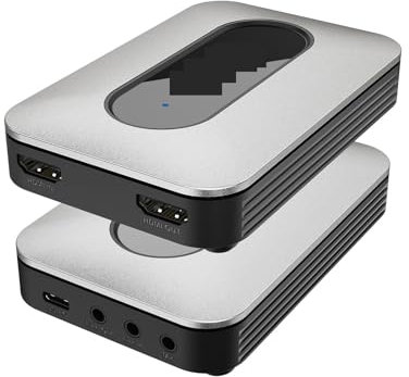 POOIQX Scheda di acquisizione Video Compatibile con HMI 4K Loop out for Gamer Live Streaming Extreme 4K a 60Hz Grabber &Play,Ampia Compatibilità