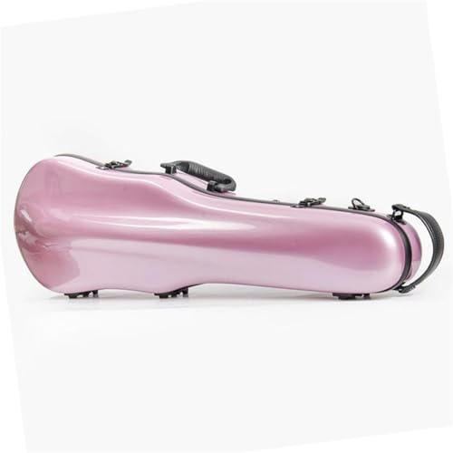 Professioneller Geigenkoffer Ultraleichter Geigenkoffer 4/4-3/4 Größenverstellbar Verbundmaterial Stilvoll In Mehreren Farben Erhältlich(Cherry Pink)