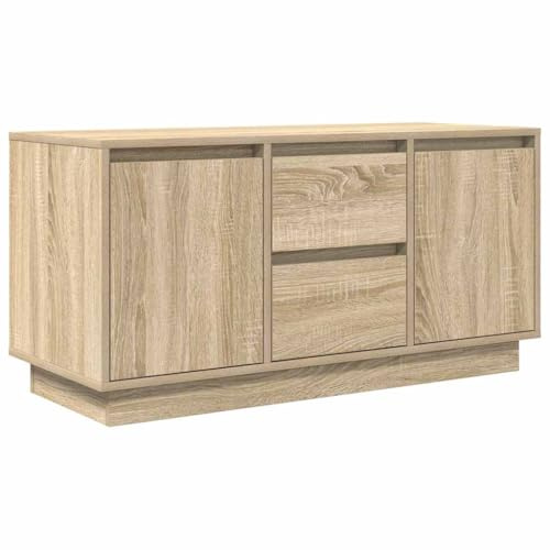vidaXL TV-Schrank mit LED-Leuchten Sonoma-Eiche 100x41x50 cm