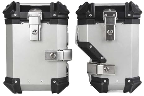 Moto Posteriore Portapacchi Per 800MT Per CF 800 MT Tronco Del Motociclo Top Box Lato Caso Dei Bagagli Pannier Rack Telaio Posteriore Del Casco Topcase Supporto Accessori Moto Portapacchi(38L Side Box
