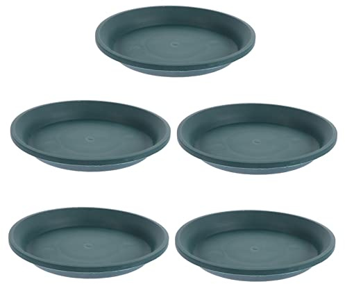 TOGEVAL 5stücke Bonsaischalen Verdicktem Material Blumentopf Basis Tablett Gartenschalen Blumentopfplatten Topfpflanzenschalen Schlichtes Design Mit Flacher Kante