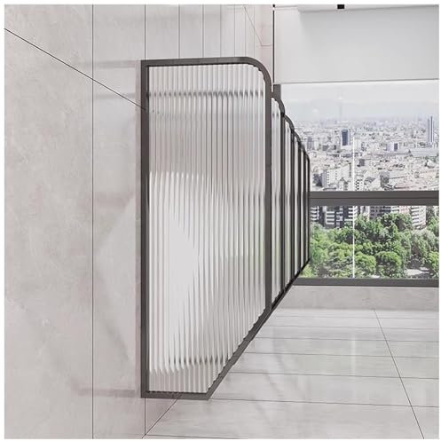FLEPYHB Trennwand Für Öffentliche Toiletten, Wandmontierte Urinal-Trennwand Mit Gehärtetem Glas, Männer Urinal Sichtschutz Schallwand Für Hotels, Schulen, Einkaufszentren