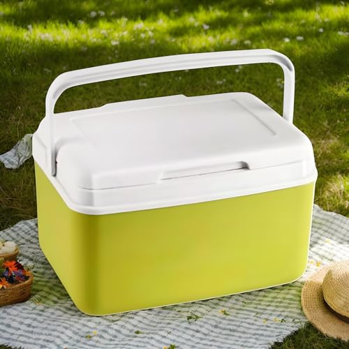 6 L Kleine Passive Kühlbox, Kühltaschen Inklusive 4 Kühlakkus,Träger Kühlbox Für Auto, Camping, Picknick, BBQ, Tragbare Isolierbehälter Mit Ergonomischem Tragegriff Für Getränke Snacks Grillen