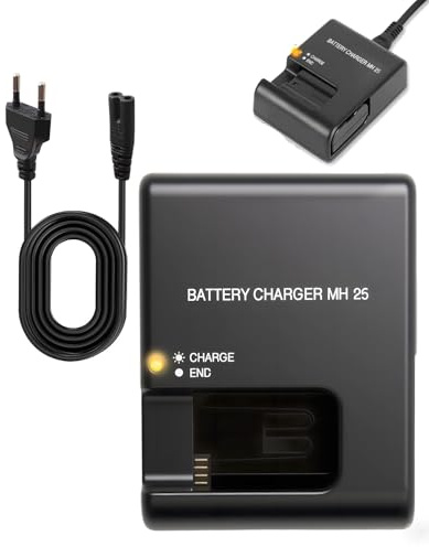 Caricabatterie MH-25/25a per batteria Nikon EN-EL15 EL15a EL15b EL15c compatibile con fotocamera Nikon D500 D600 D610 D750 D780 D800 D810 D850 D7000 D7100 D7200 Coolpix Z5 Z6 Z7 Z8 V1
