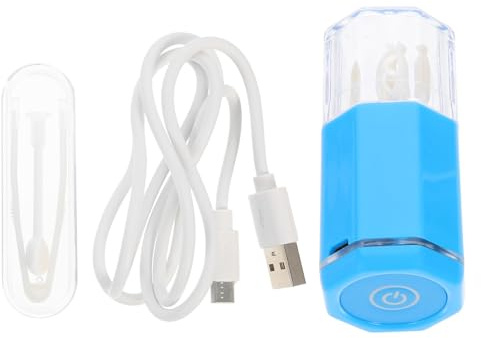 HANABASS Automatic Portable Lens Cleaner Electric Contacts Cleaning Machine for Soft and Hard Contact Lenses Lightweight USB Rechargeable for Travel and Daily Use