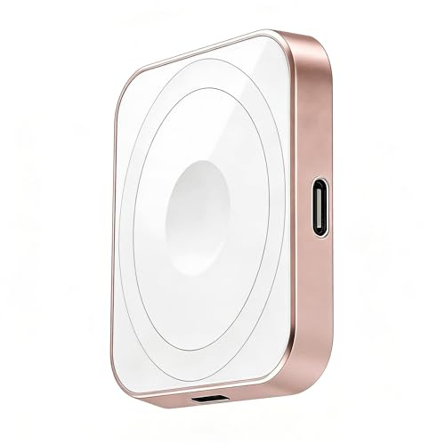 Wireless Charging Pad,Magnetic 3 in 1 wireless charger compatible with iPhone Apple Watch AirPods,Multi device wireless charging station compatible with Samsung & Android smartphones (Gold)