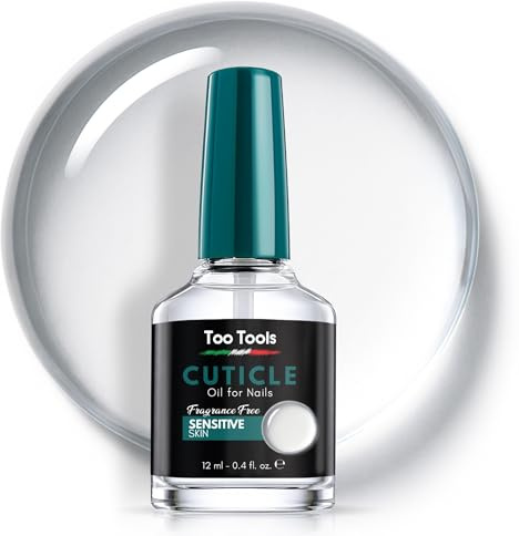 Olio Cuticole Unghie 12 ml - Per Uomo – Senza Profumo - Rapido Assorbimento, Non Unge – Olio per Cuticole e Unghie Sensibili - Olio per Cuticole Professionale Ipoallegerino