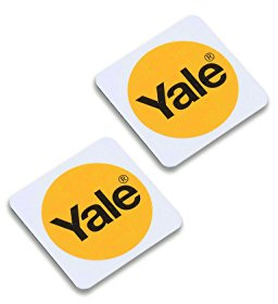 Yale P-YD-01-CON-RFIDPW Smart Door Lock Phone Tags, White, Pack of 2