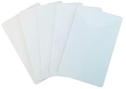 Kartenstudio 100 Premium Plastikkarten/PVC Karten Weiss, 1-5000 Stück, Rohlinge, blanko, Kartendrucker, NEU! (100), BLAWEI100, 85 x 54 x 0,76 mm