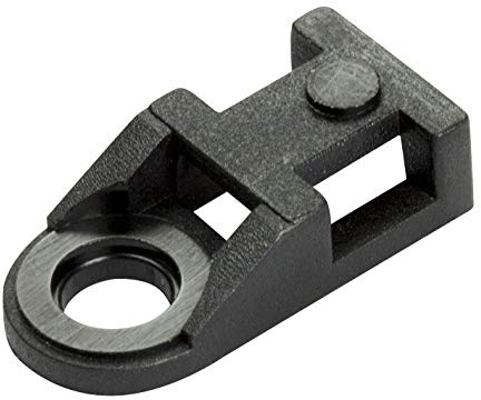 UKCable-Ties Cable Tie Eyelets Bases Screw Mount Saddle 4.8mm Black - Pack of 25
