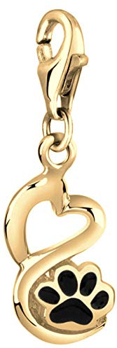 Nenalina Pfoten Karabiner Charm Anhänger Bettelarmband 925 Silber