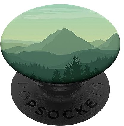 Green Mountain Pop Mount Socket Art Work Tree Woods PopSockets Adhesive PopGrip